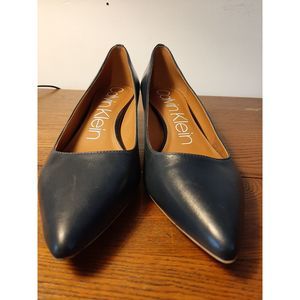 Authentic Calvin Klein Navy Blue Gabrianna Heels